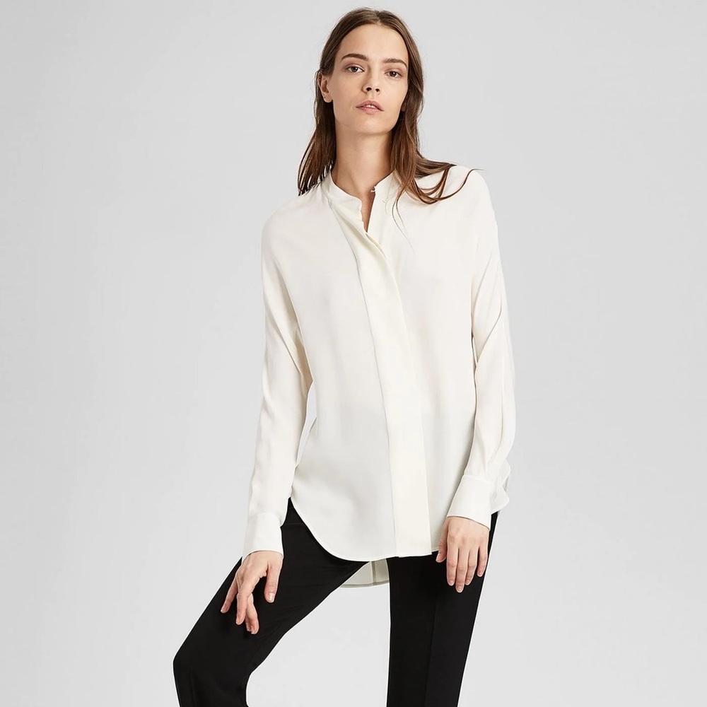 NWOT Theory 100% Silk Dolman Blouse